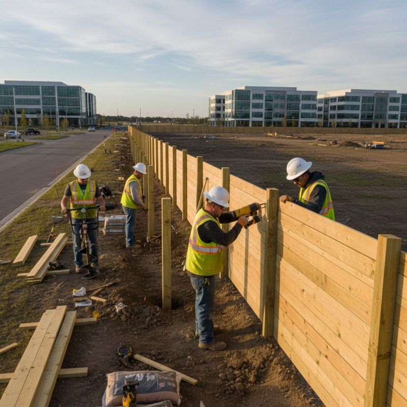Concrete Fence Installation detail